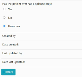 Screenshot of the database showing insert button